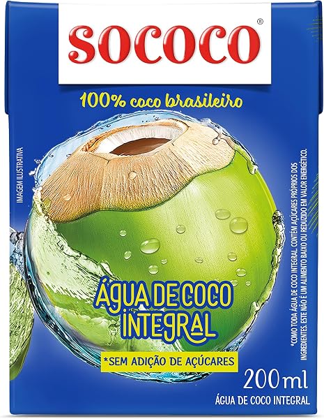 Sococo Água De Coco 200Ml